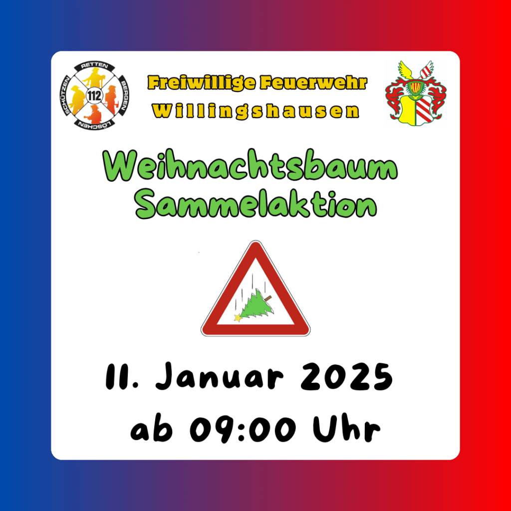 Weinachtsbäume einsammeln & verbrennen